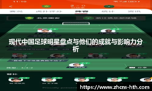 现代中国足球明星盘点与他们的成就与影响力分析